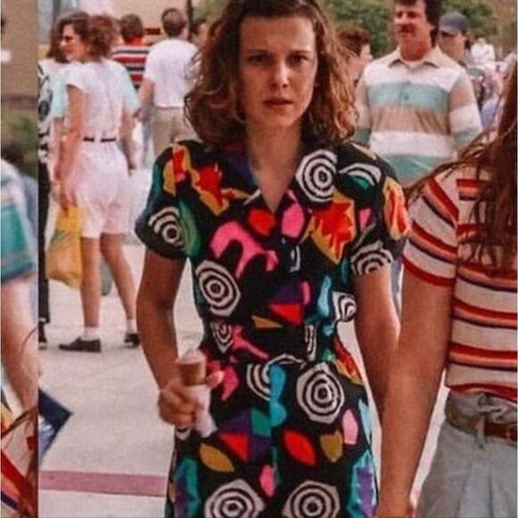 STRANGER THINGS Eleven official retro 80s style short sleeve‎ Target romper M - Picture 10 of 10